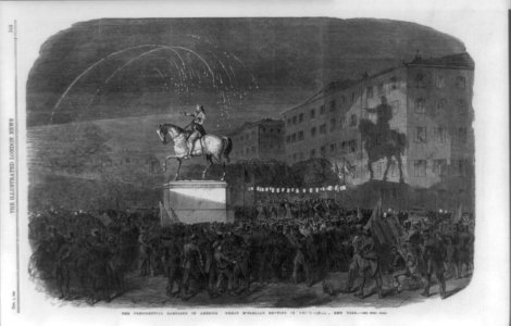 The Presidential campaign in America. Great M'Clellan meeting in Union Square, New York LCCN90708967