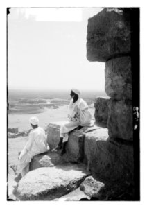 The pyramids of Gizeh. Nile Valley from the Great Pyramid LOC matpc.11769