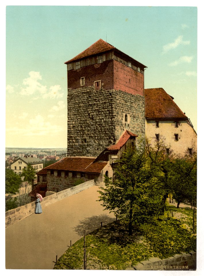 The Quintagonal tower (i.e. Funfeckiger Turm), Nuremberg, Bavaria, Germany-LCCN2002696162