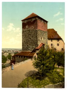The Quintagonal tower (i.e. Funfeckiger Turm), Nuremberg, Bavaria, Germany-LCCN2002696162