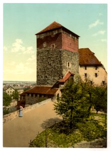 The Quintagonal tower (i.e. Funfeckiger Turm), Nuremberg, Bavaria, Germany-LCCN2002696162 photo