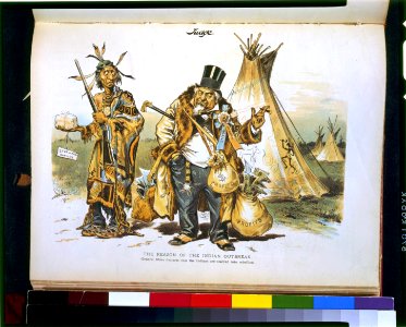 The reason of the Indian outbreak General Miles declares that the Indians are starved into rebellion. LCCN95522197