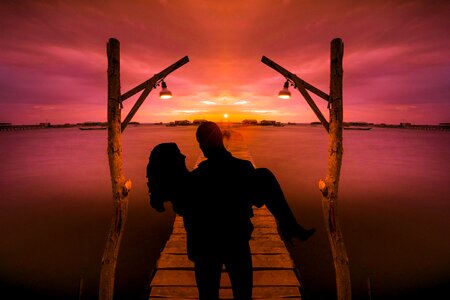Traveling tourist honeymoon