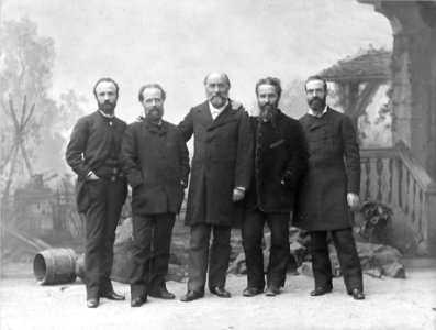 The Reclus brothers, by Nadar, 1889, grascale
