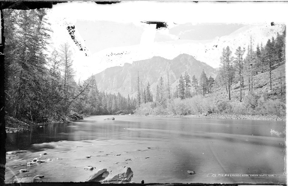 The Rio Grande, near Wagon Wheel Gap. Creede Quadrangle. Mineral County, Colorado. - NARA - 517116