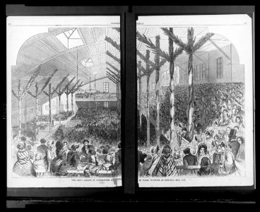 The Republicans in nominating co(nv)ent(ion) in their wigwam at Chicago, May 1860 LCCN2003652565