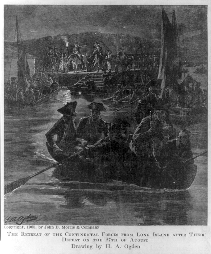 The retreat of the Continental Forces from Long Island after their defeat on the 27th of August LCCN2006678468