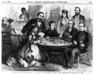 The Refectory of the Senate, Washington, D.C. - Senators and their friends at luncheon LCCN2003655358