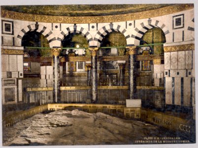 The rock in the Mosque of Omar, Jerusalem LCCN2003653103
