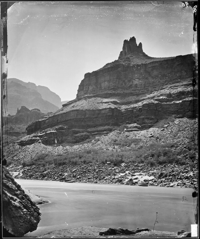 THE ROCKETS, NEAR FOOT OF GRAND CANYON, COLORADO RIVER - NARA - 524193