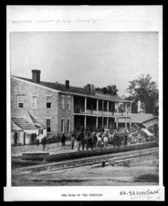 The ruse of the whistles - the guarded track, Corinth, Mississippi, 1862 LCCN2003663014