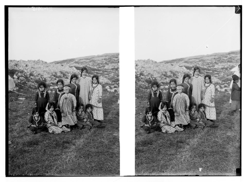 The Samaritans of Nablus (Shechhem). Samaritan children. LOC matpc.01836