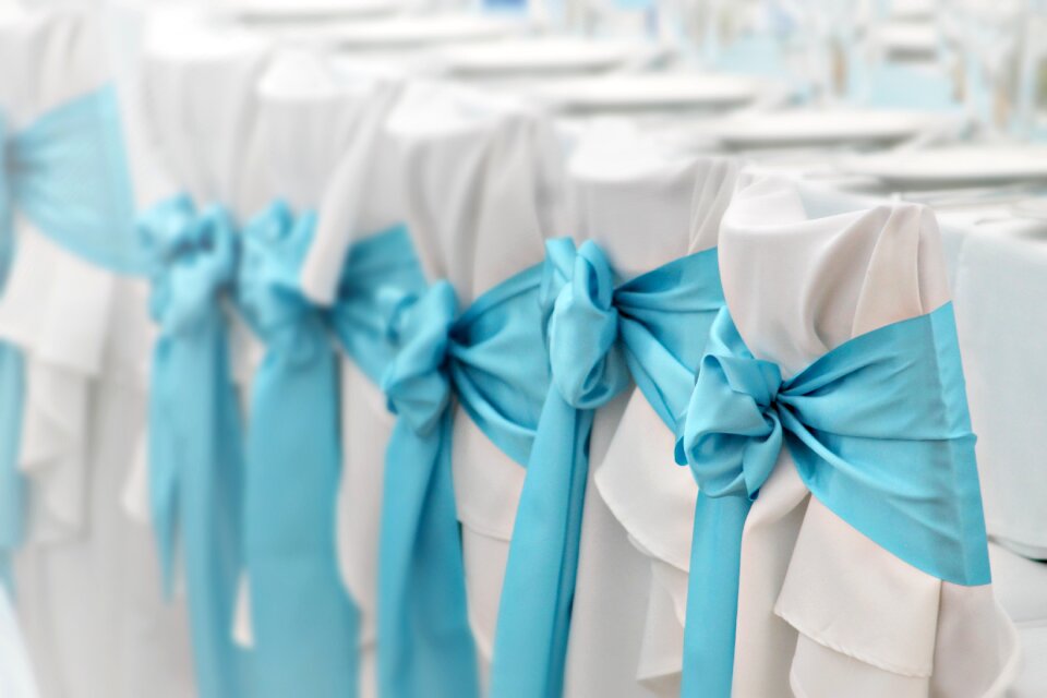 Chair chair skirt blue