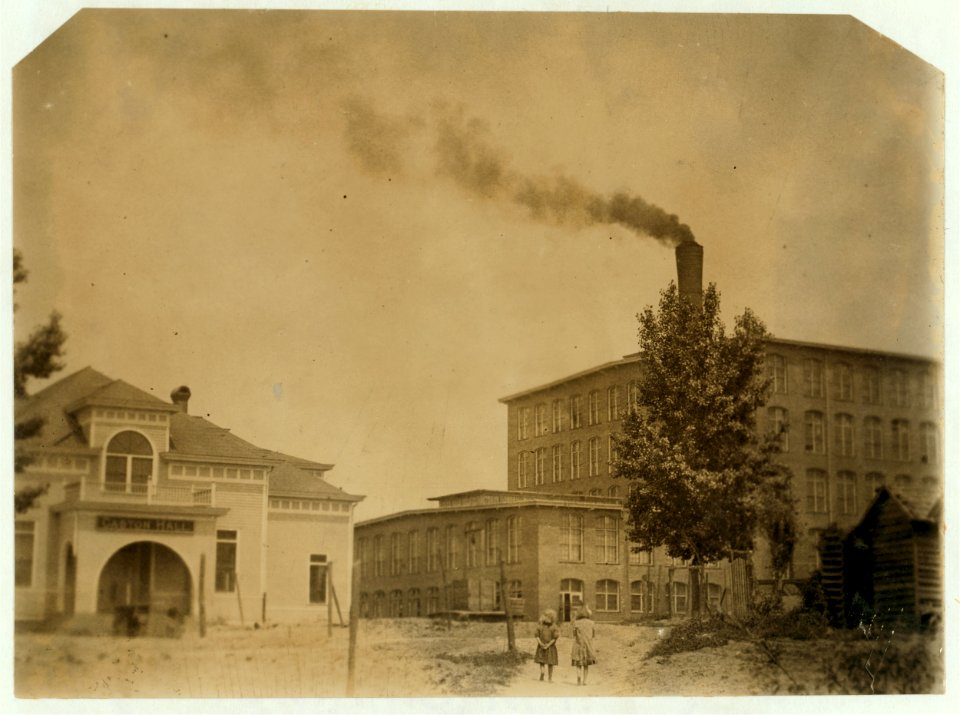 The Saxon Mill, Spartenberg (sic) and Caston Hall used as school and lodge hall. LOC nclc.02573