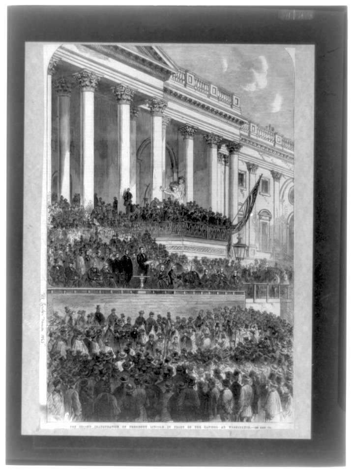 The Second Inauguration of Pres. Lincoln in front of the Capitol at Washington LCCN2002722789