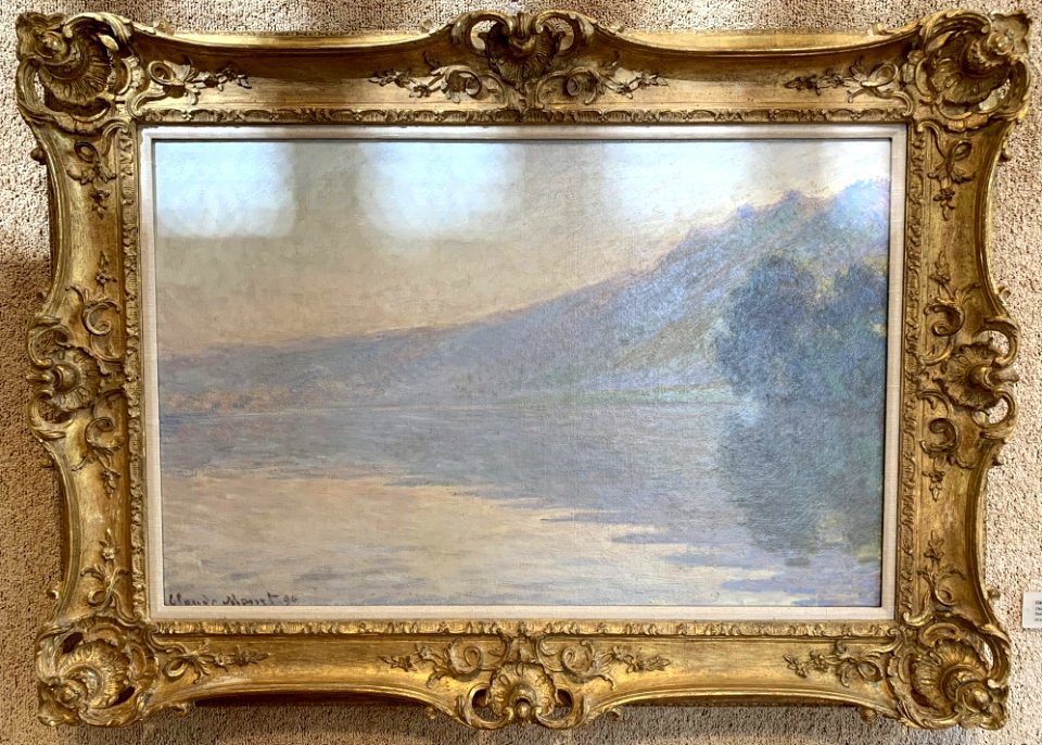 The Seine at Port-Villez, Pink Effect - Claude Monet