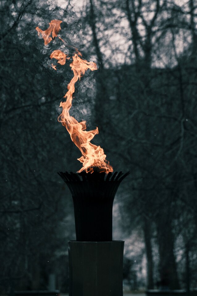 Burn flame steel