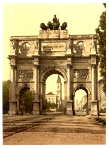 The Seigesthor (i.e. Siegestor) (Triumphal Arch), Munich, Bavaria, Germany-LCCN2002696150 photo