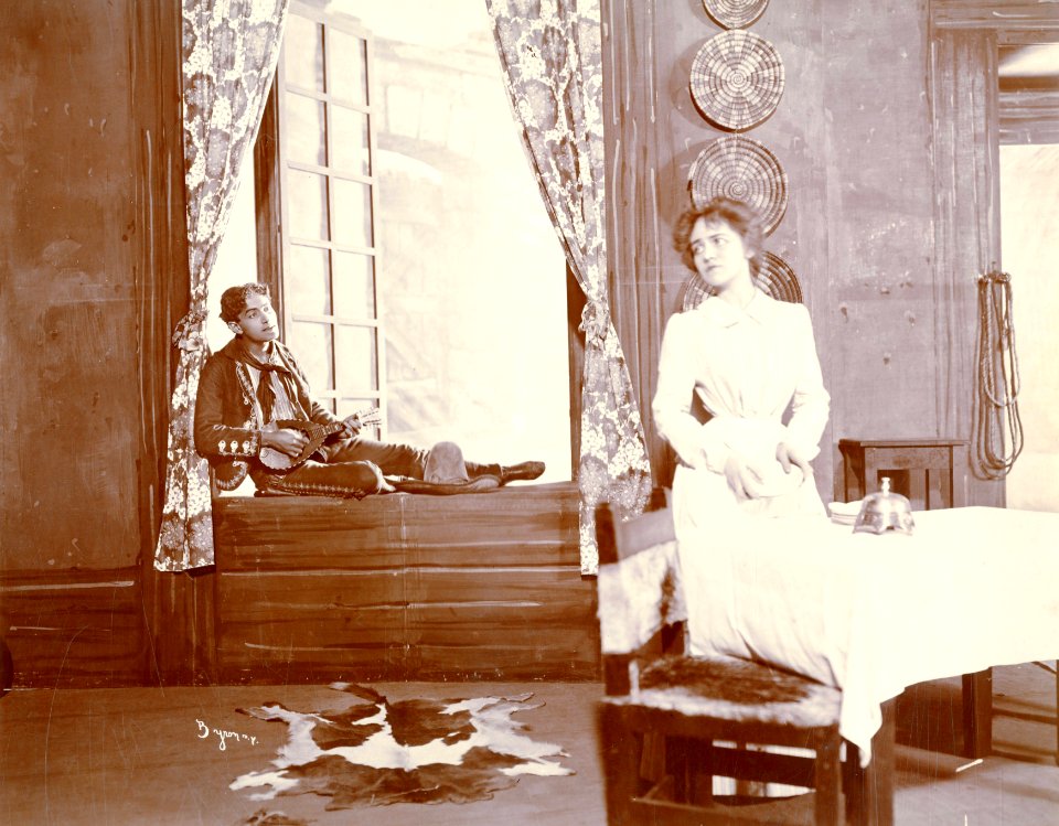 The Serenade, a scene from Act III of Arizona (SAYRE 11942)