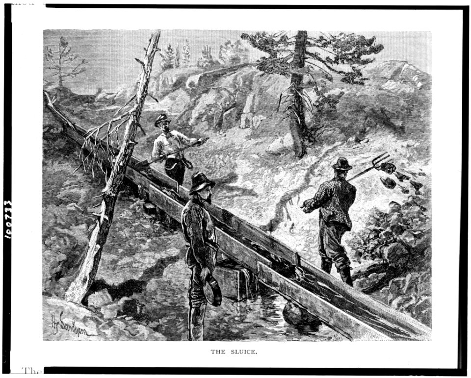 The Sluice - H. Sandham. LCCN90713942