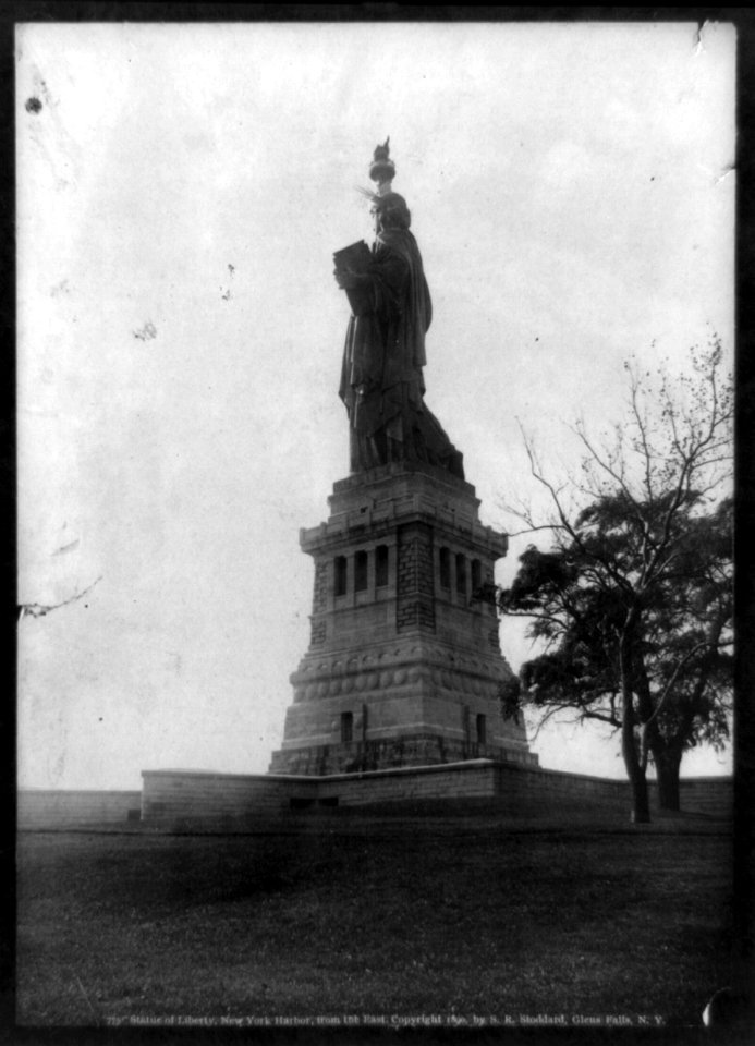 The Statue of Liberty, New York Harbor, from the East LCCN2002716181