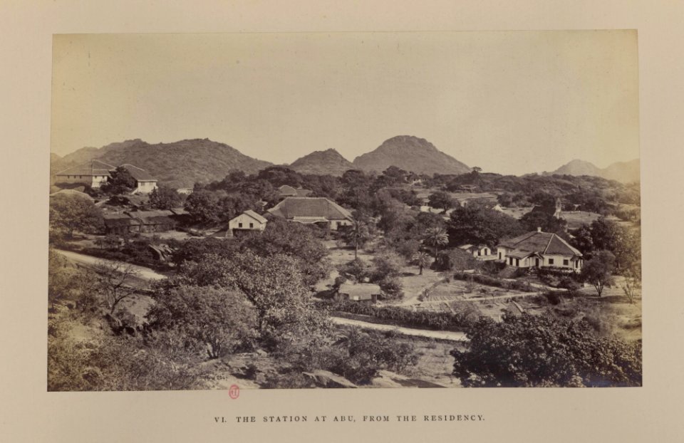 The station at Abu, from the residency, Rajasthan