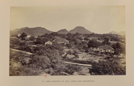 The station at Abu, from the residency, Rajasthan