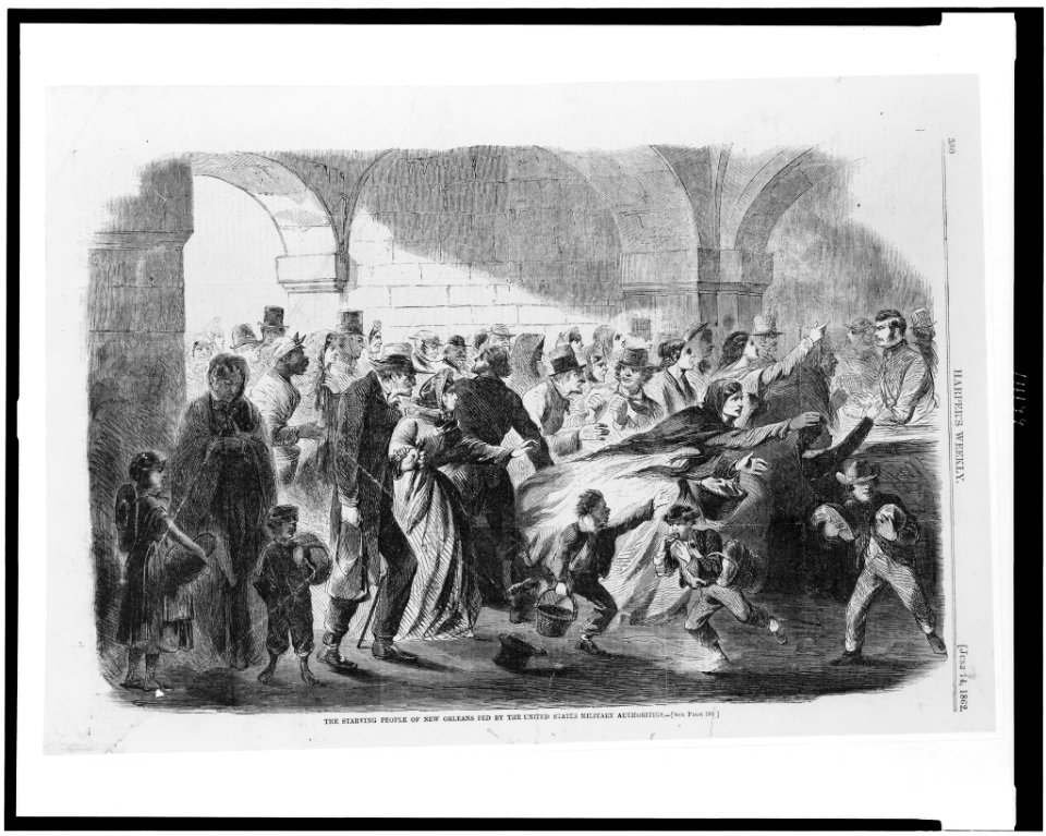 The starving people of New Orleans fed by the United States military authorities LCCN94507592