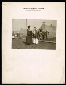 The superintendent of the nursing bureau Miss Clara D. Noyes, who is talking to a Red Cross nurse in regulation uniform, formerly was superintendent of the Bellevue Training School for LCCN2016647824