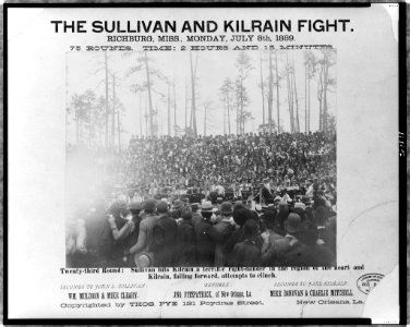 The Sullivan and Kilrain fight-Richburg, Miss., Monday, July 8th, 1889 LCCN97513235