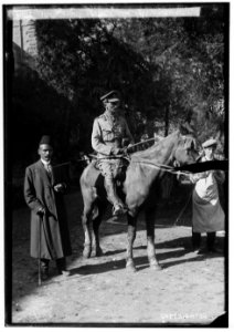 The surrender of Jerusalem to the British, December 9, 1917. Brig. Gen. Watson and the mayor of Jerusalem LOC matpc.00163