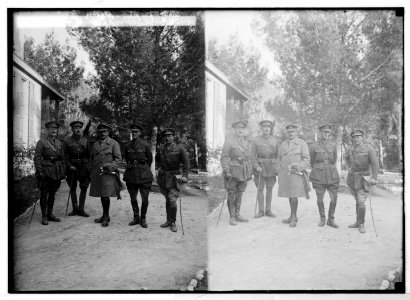 The surrender of Jerusalem to the British December 9th, 1917. British generals who captured Jerusalem. LOC matpc.05788