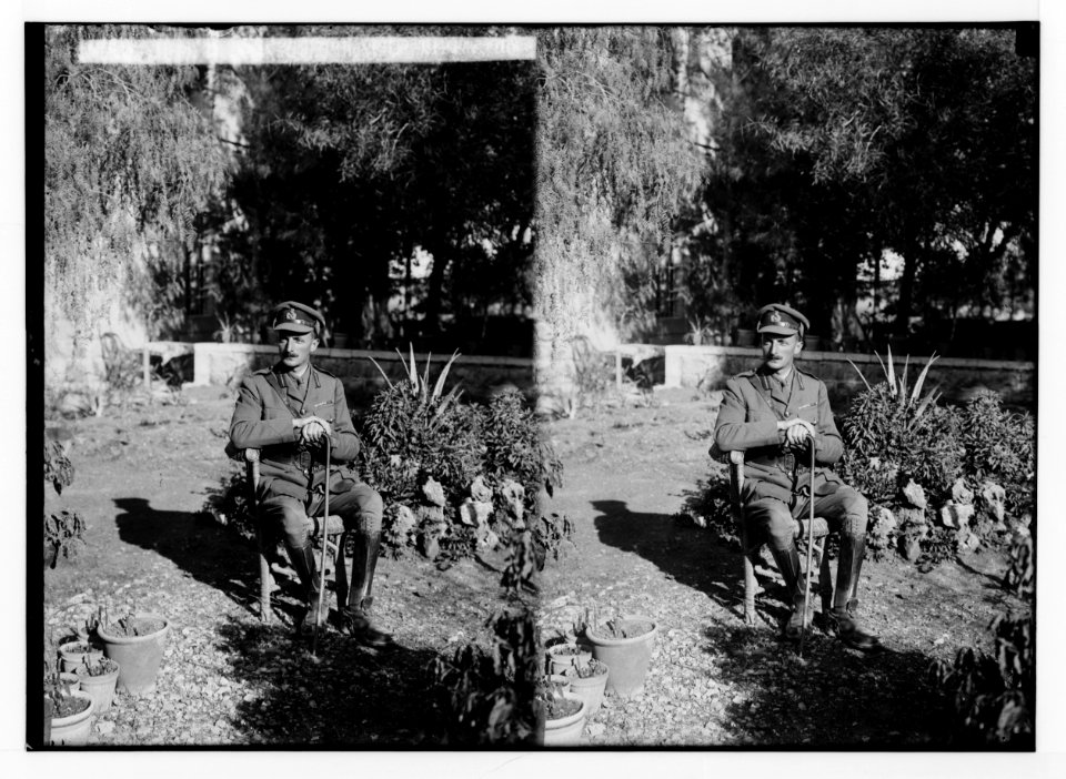 The surrender of Jerusalem to the British, December 9th, 1917. Brig. Gen. Watson, the first British officer to enter Jerusalem. LOC matpc.02223
