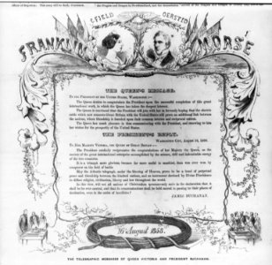 The telegraphic messages of Queen Victoria and Pres. Buchanan LCCN2005694829