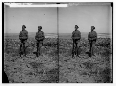 The surrender of Jerusalem to the British, December 9th, 1917. The two British sergeants , Sedgewick and Hurcomb. LOC matpc.02219