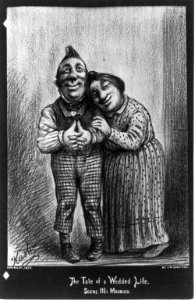 The Tale of a Wedded Life, in Ten Scenes, by Cassius M. Collidge (couple in domestic scenes)- Scene III - Married (couple standing) LCCN2003670002