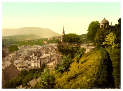 The terrace of the New Castle, Baden-Baden, Baden, Germany-LCCN2002696322