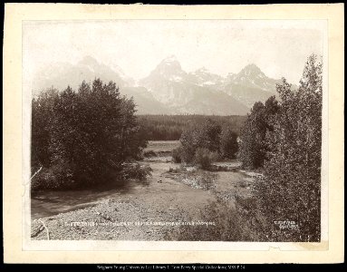 The Tetons from the East, South Fork of Snake River, Wyoming, C.R. Savage, Salt Lake