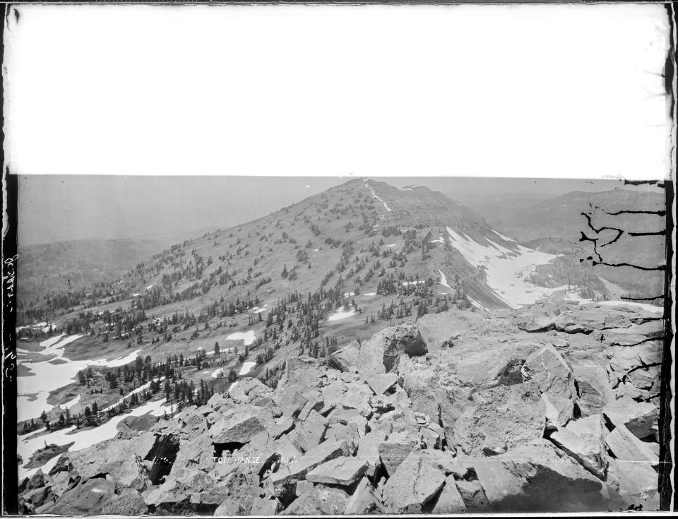 The Teton range, northwest. Lincoln County, Wyoming - NARA - 516774