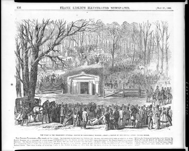 The tomb of the president - Funeral service at Springfield, Illinois LCCN99613999