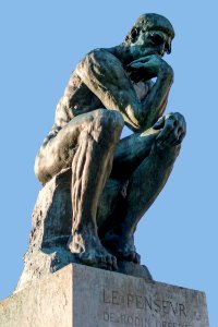 The Thinker in the Jardin du Musée Rodin, Paris March 2014