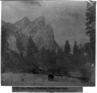 The Three Brothers, 4,000 feet high, Yosemite Valley, Mariposa County LCCN2002717186