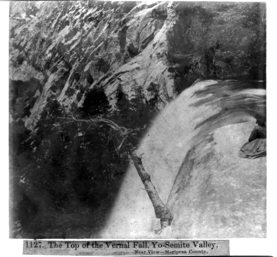 The top of the Vernal Fall, Yosemite Valley - near view-Mariposa County LCCN2002721313