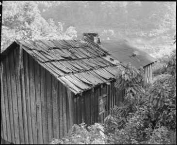 The two room house of Charlie Davis, his wife and two children. When he asked the company to make some repairs on... - NARA - 541136