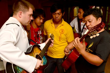 The U.S. 7th Fleet Band visits the Philippine Women's University. (8552915654)