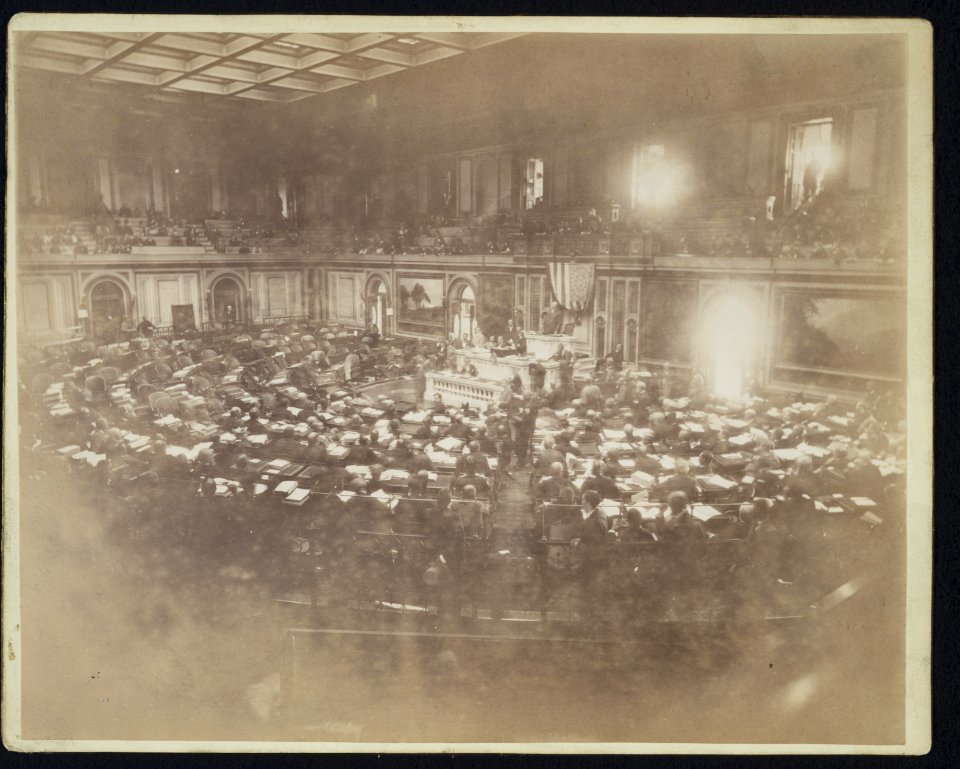 The U.S. House of Representatives. Friday, Sept. 19, 1890 - Photo & copyrighted by C. M. Bell, Sept. 1890, Washington, D.C. LCCN2011645342