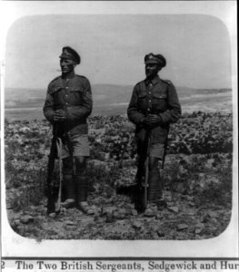 The two British sergeants, Sedgewick and Hurcomb (who accepted the surrender of Jerusalem, 1917) LCCN2002711298