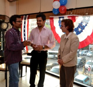 The U.S Consulate Chennai celebrated its two-year anniversary on Facebook with U.S. Consul General Jennifer McIntyre, actors Bharath Srinivasan and Jeyam Ravi04