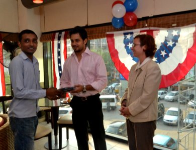 The U.S Consulate Chennai celebrated its two-year anniversary on Facebook with U.S. Consul General Jennifer McIntyre, actors Bharath Srinivasan and Jeyam Ravi