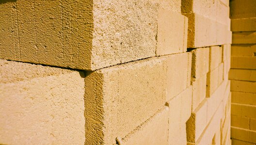 Construction material block
